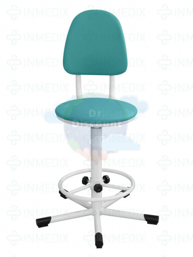 Кресло на винтовой опоре с регулируемой опорой для ног КР02